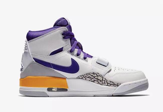 Air Jordan Legacy 312 NRG Purple White Cement Yellow Shoes